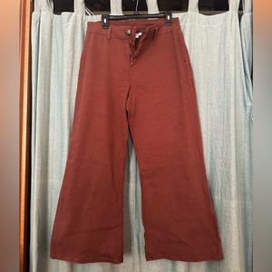 SIZE 12 OPHELIA ROE JEANS MAROON NEW